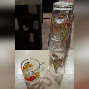 Garfield And Winnie The Pooh Glasses